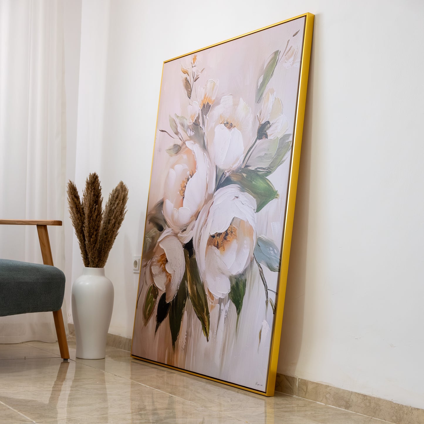 Tableau abstrait "Éclat Floral" Ab-EFL