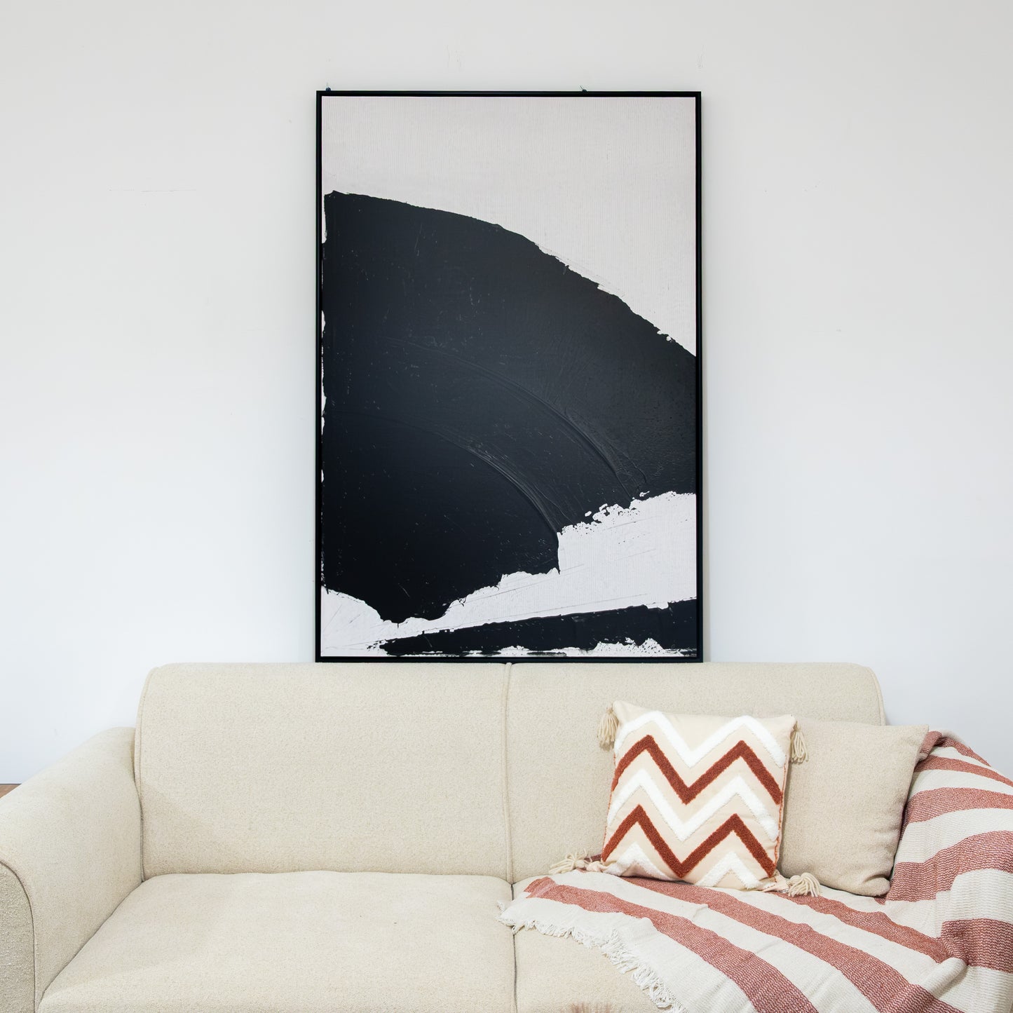 Tableau abstrait "Équilibre Minimaliste" Ab-EQT