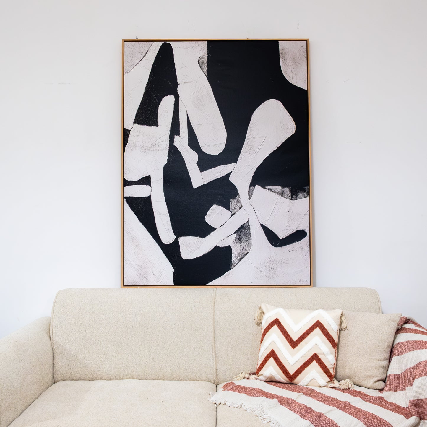 Tableau abstrait "Rythme Graphique" Ab-RYG