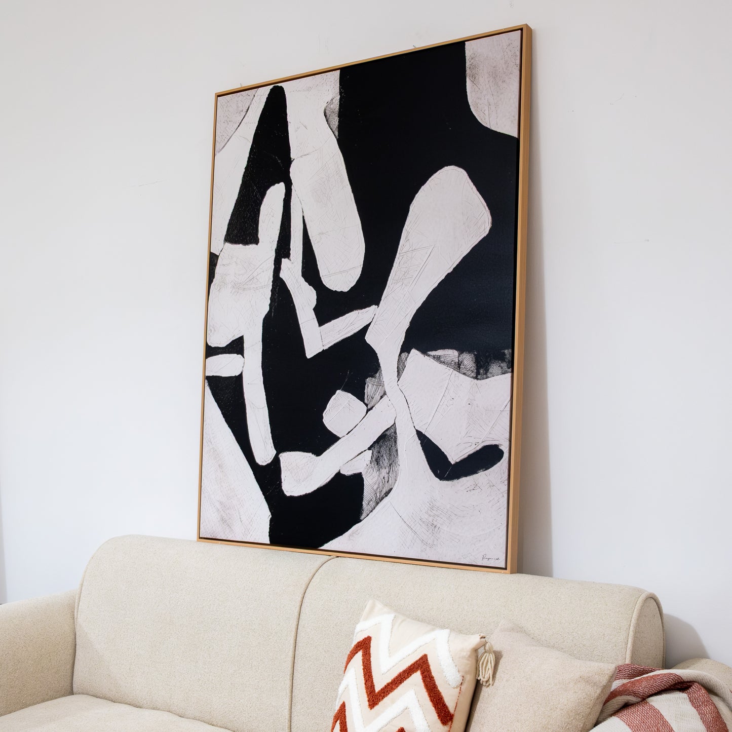 Tableau abstrait "Rythme Graphique" Ab-RYG