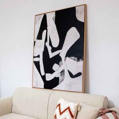 Tableau abstrait "Rythme Graphique" Ab-RYG