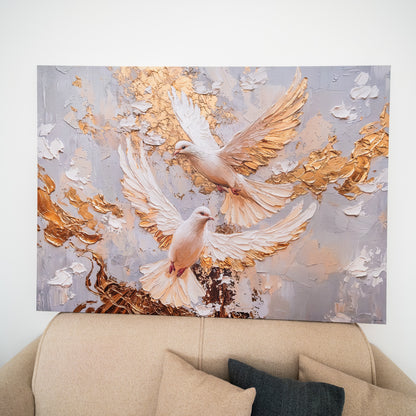 Tableau abstrait "Envol de Paix" Ab-ENP