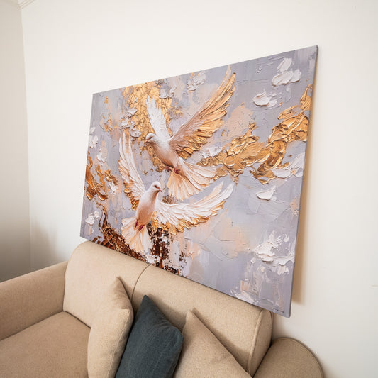 Tableau abstrait "Envol de Paix" Ab-ENP