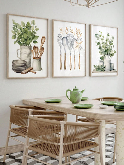Trio Tableau Cuisine "Cuisine Nature" ab-CN