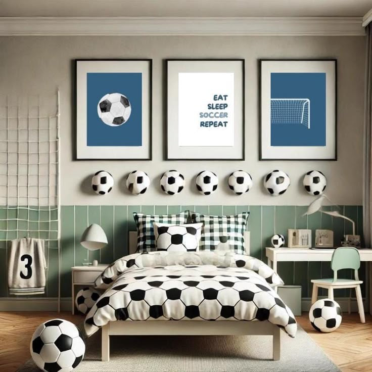 Tableau pour chambre d’enfant - foot  En-FT