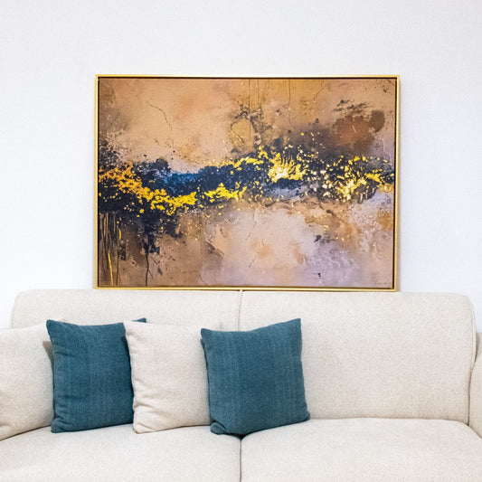 Tableau abstrait "Gold" ab-G02