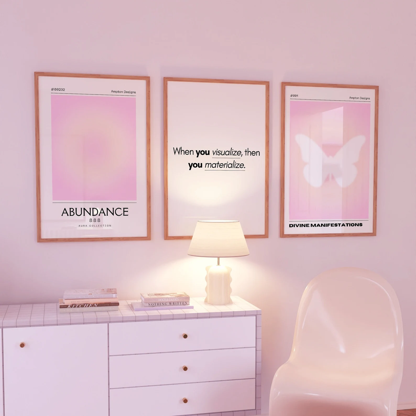 Trio Tableau "Harmonie Rose" TS-HR