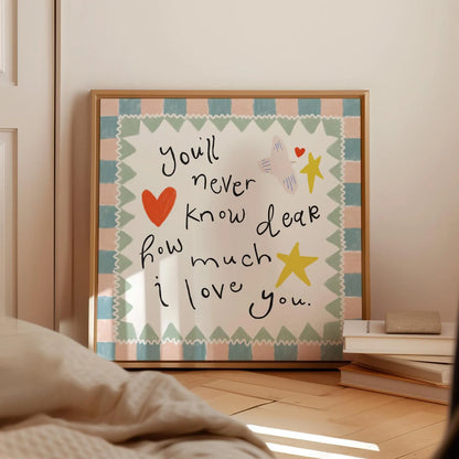 Tableau abstrait "Message d'Amour" Ab-MDM