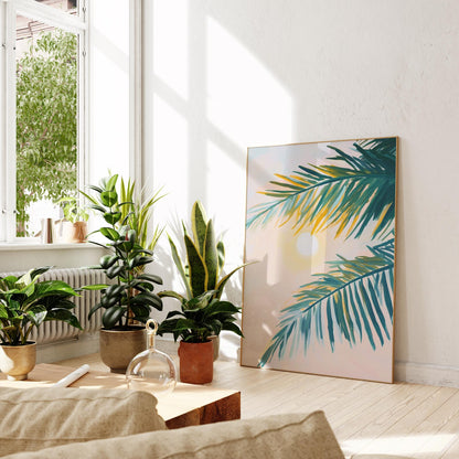 Tableau abstrait "Brume Solaire" Ab-BSR