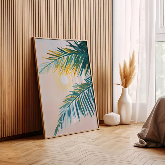 Tableau abstrait "Brume Solaire" Ab-BSR