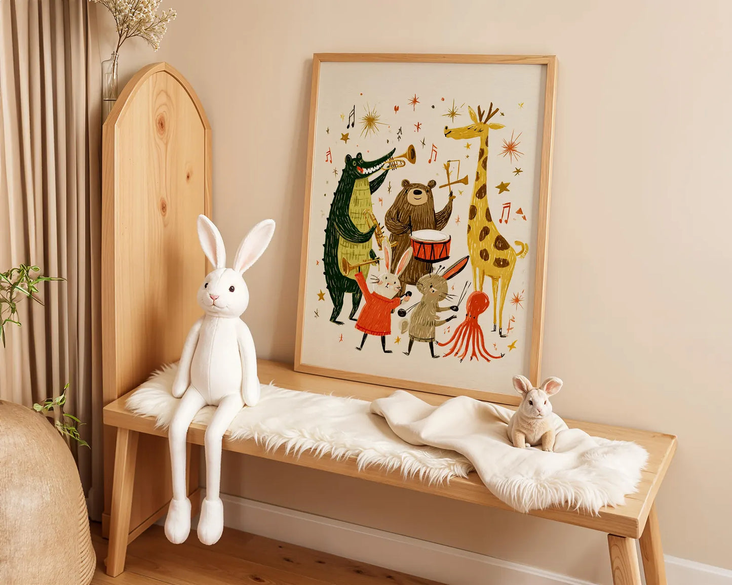 Tableau pour chambre d’enfant "Orchestre de la Forêt" En-ORF