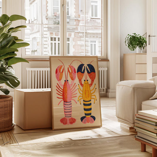 Tableau abstrait "Duo Marin" Ab-DMR