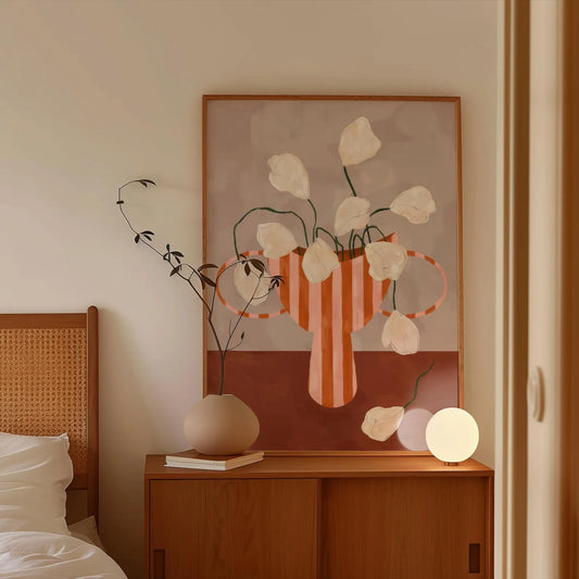 Tableau abstrait "Douceur Florale" Ab-DCF