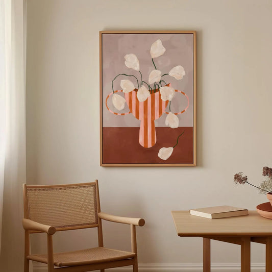 Tableau abstrait "Douceur Florale" Ab-DCF