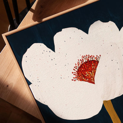 Tableau abstrait "Cœur Nocturne" Ab-cnt
