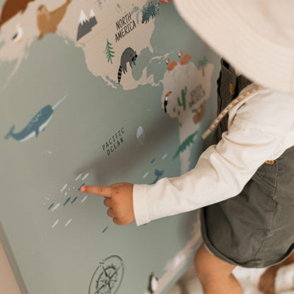 Tableau  "Carte du Monde des Animaux" En-CDA