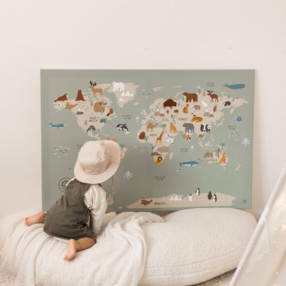 Tableau  "Carte du Monde des Animaux" En-CDA