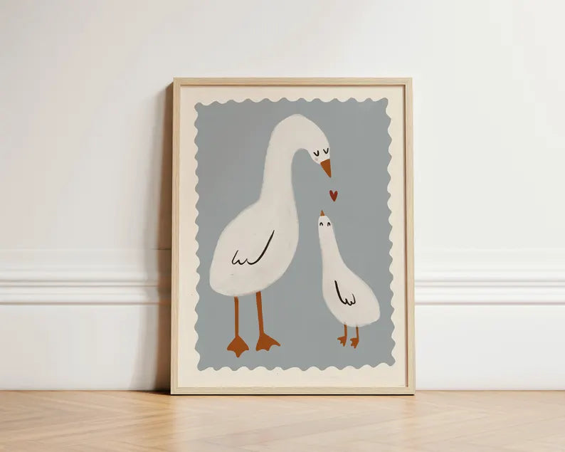 Tableau pour chambre d’enfant "Tendresse Aviaire" En-TAV
