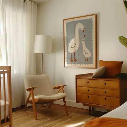 Tableau pour chambre d’enfant "Tendresse Aviaire" En-TAV