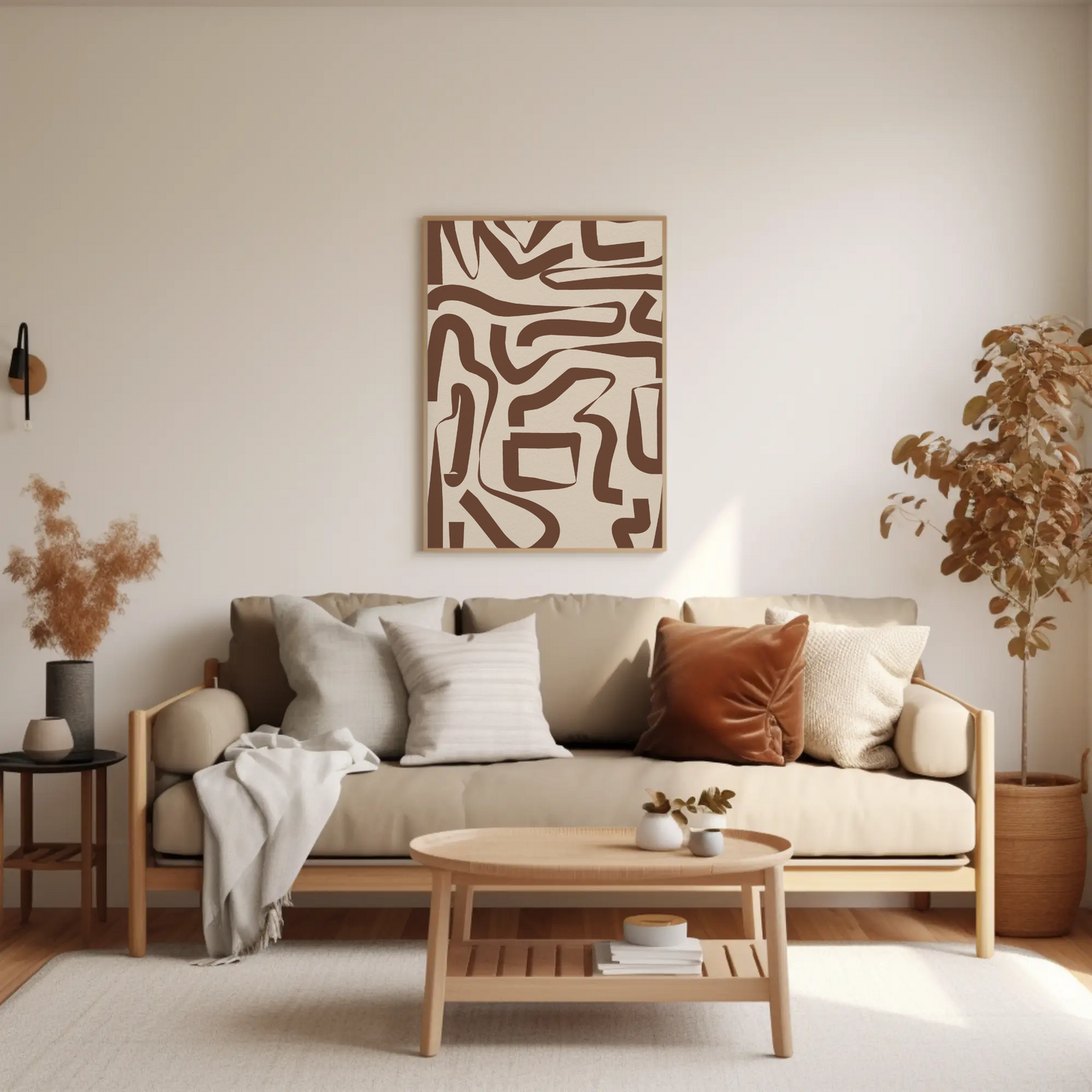Tableau abstrait "Harmonie Terre" Ab-HT