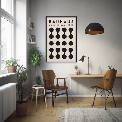 Tableau abstrait "Motif Molécule" Ab-MU