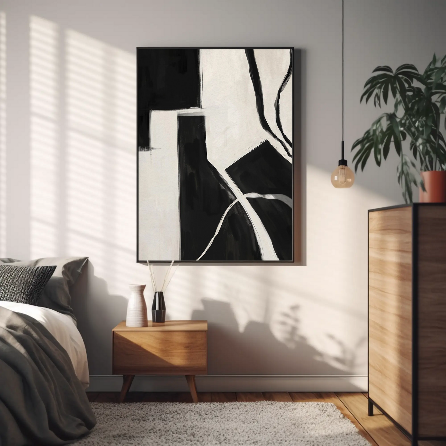 Tableau abstrait "Géométrie Épurée" Ab-GE