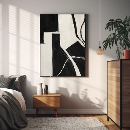 Tableau abstrait "Géométrie Épurée" Ab-GE