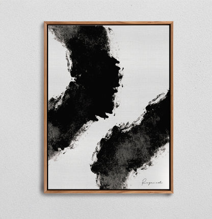 Tableau abstrait "Geste Encré" Ab-GO